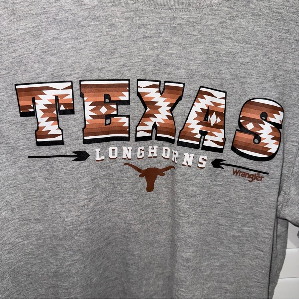 Wrangler Gray Texas Longhorns Short Sleeve Tee - Picture 3 of 6